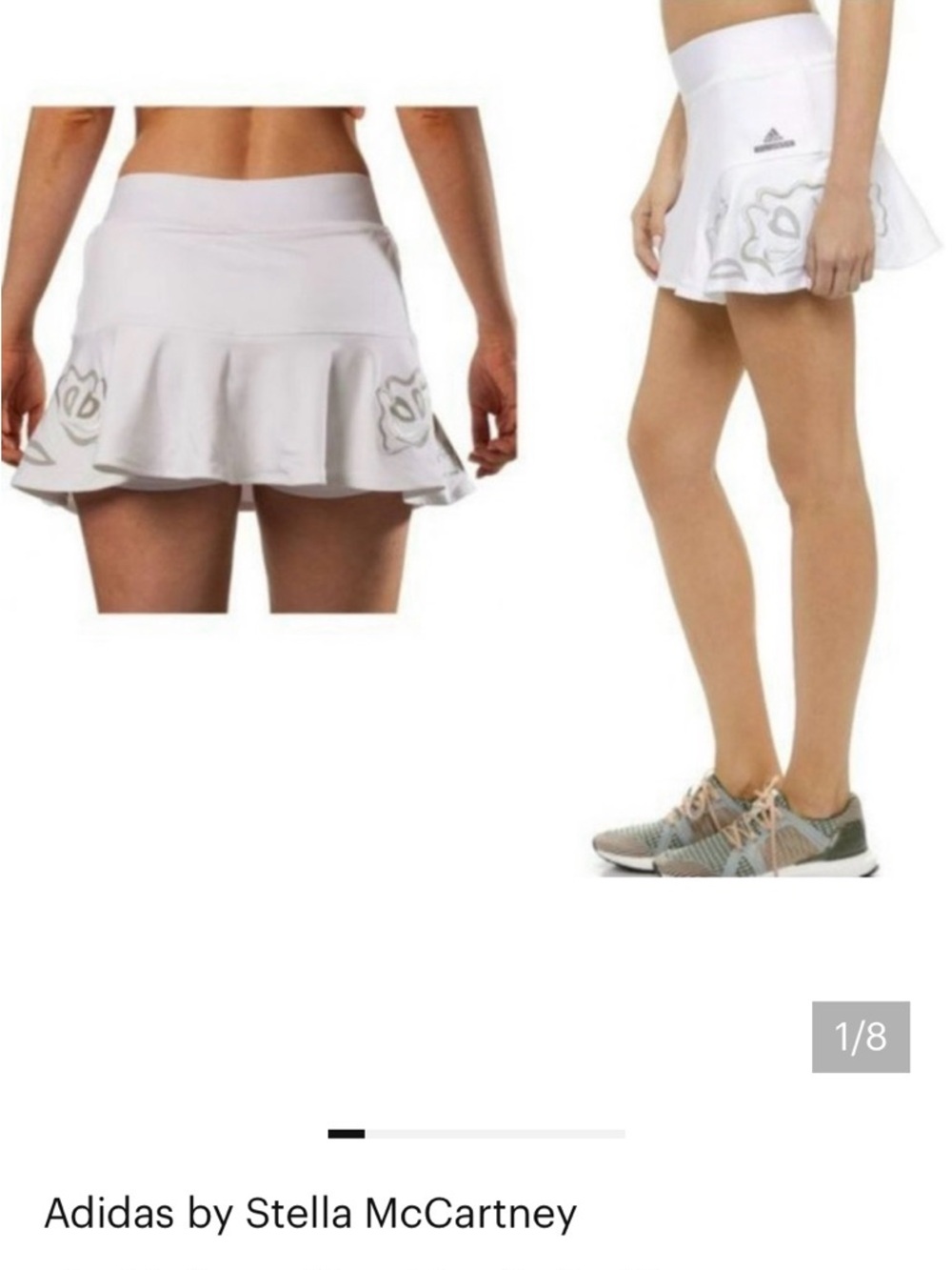 adidas Stella Mcartney White pickle ball or tennis skirt! Shorts underneath